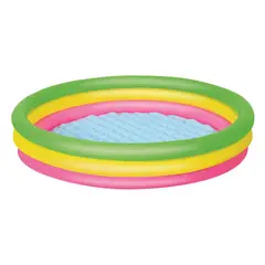 BESTWAY - Piscina Inflable Mediana 3 anillos de colores