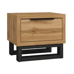 STARHOME - Velador Moderno Better Roble y Negro