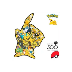 POKEMON - Rompecabeza Forma de Pikachu 500 Piezas