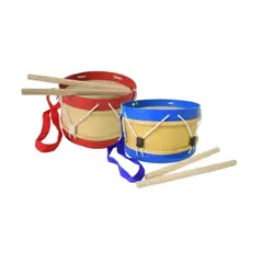 GENERICO - Tambor Infantil de Madera con Baquetas Juego Musical para Niños