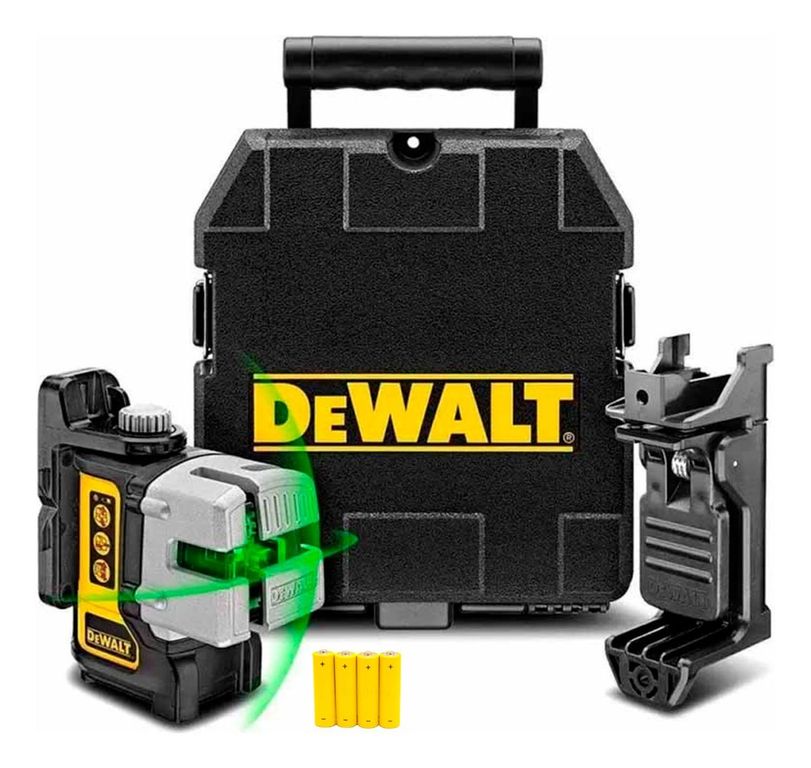 Nivel Láser Dw089cg De 3 Líneas Verdes 20 Metros