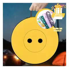 GENERICO - Pack12 Silla Portatil en Tono Amarillo Y+Papel de Regalo