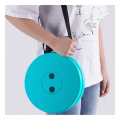 GENERICO - Pack6 Asiento para Exteriores con Tapa en Color Turqueza