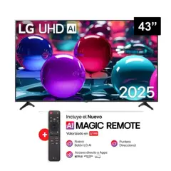 LG - Televisor 43" UHD AI 4K Smart TV 43UA7300 + Control Magic 2025