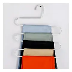 GENERICO - Pack6 Perchero para Colgar y Mantener Ropa en Color Blanco