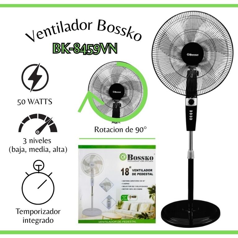 Ventilador 18″ con Temporizador BK-8459VN