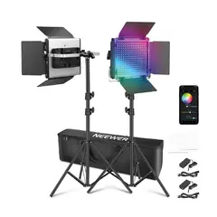 NEEWER - Kit Luces de Vídeo LED RGB 660 PRO II