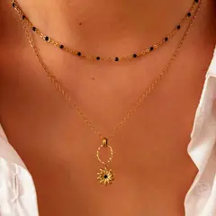 GENERICO - Collar 2 Piezas Acero Inoxidable Luana