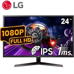 LG - Monitor UltraGear 24MP60G-B 24″ FHD IPS 75Hz 1ms MBR FreeSync