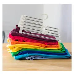 GENERICO - Pack4 Colgador Ideal para Colgar Pantalones en Blanco