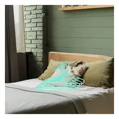 GENERICO - Pack4 Percha para Prendas en Verde Y+Papel de Regalo