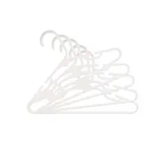 GENERICO - Colgador de Plastico para Ropa Ligera en Color Blanco