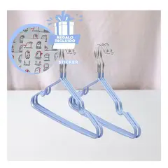 GENERICO - Colgadores Duradero de Ropa en Azul Y+Regalo Stickers