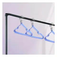 GENERICO - Pack4 Set de Perchas Util para Colgar Ropa en Azul