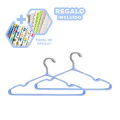 GENERICO - Pack6 Set de Alambre con Plastico Azul Y+Papel de Regalo