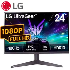 LG - Monitor UltraGear 24GS50F-B 24″ FHD VA 180Hz 1ms HDR10 FreeSync