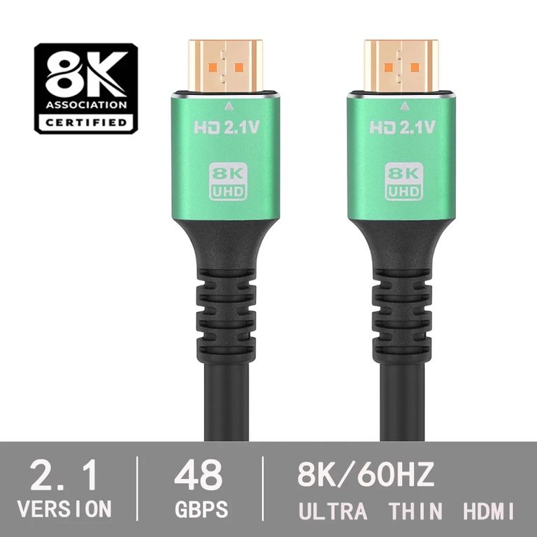 Cable Hdmi 8k 2.1v Ultra 4320p Hd 48 Gbps Pvc 1.8 Metros