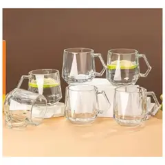 GENERICO - Set x6 Tazas de Vidrio