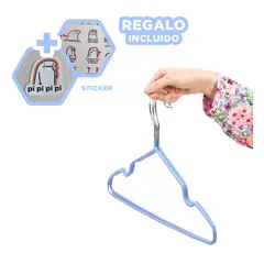 RYBIU IMPORT - Pack12 Set de Alambre con Plastico Azul Y+Regalo Stickers