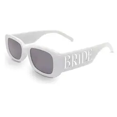 GENERICO - Lentes blancos para despedida de soltera novia Bride to be
