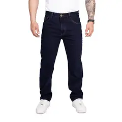 APACHE - Jeans Regular Fit de Caballero Color Grafito Azúl Rígido Americano