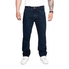 APACHE - Jeans Regular Fit de Caballero Color Verdoso, Rígido Modelo Americano