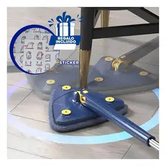 GENERICO - Pack12 Trapeador Autoexprimidor en Azul Y+Regalo Stickers