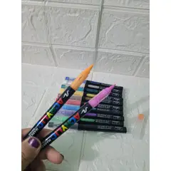 GENERICO - MARCADORES LIQUIDOS ACRILICOS X 12UND PUNTA PINCEL