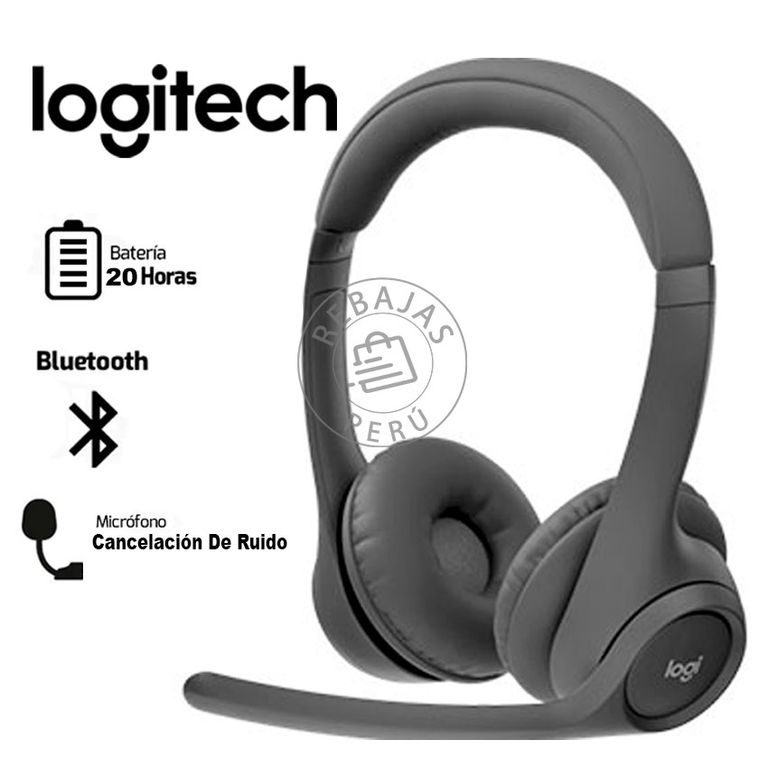 Audífono Zone 300 Bluetooth Negros con Micrófono y 20h