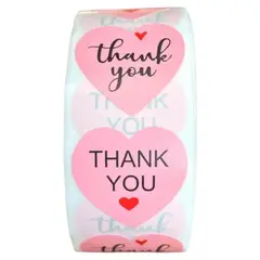GENERICO - 100 stickers en rollo thank you