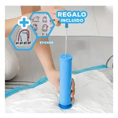 GENERICO - Pack6 Aspirador de Mano Celeste Y+Regalo Stickers