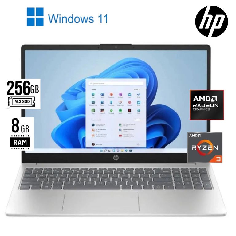 Laptop 15-fc0005la 15.6" FHD AMD Ryzen 3 7320U 8GB RAM 256GB SSD