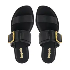 IMPULS - Sandalia Flats Mujer Daira07 Negro