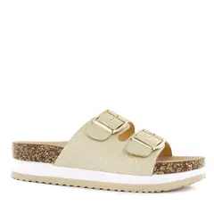 IMPULS - Sandalia Cuña Mujer Yoko24 Oro