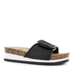 IMPULS - Sandalia Cuña Mujer Yoko25 Negro