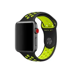GENERICO - CORREA DEPORTIVA NIKE PARA APPLEWATCH 42-44-45-49MM NEGRO VERDE VOLT