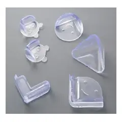 GENERICO - Pack x 4 Protectores de Esquinas PVC Reforzado de Triangulo con Cara