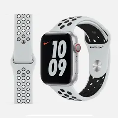 GENERICO - CORREA DEPORTIVA NIKE PARA APPLEWATCH 42-44-45-49MM BLANCO-NEGRO