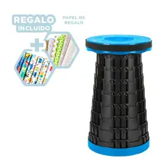 GENERICO - Pack6 Banco Nivelable y Comodo en Negro Y+Papel de Regalo