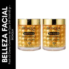 GENERICO - Pack x2 Crema Contorno de Ojos 24K Gold 60 gr - BIOAQUA