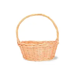 GENERICO - Cesta Circular de Plastico Mimbre Multifuncional 34x34x35cm