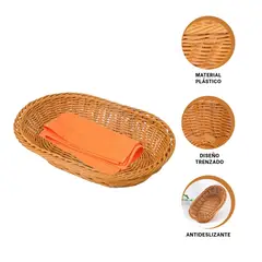 GENERICO - Pack2 Cesta para Almacenar de 35x25x7cm Y+Regalo Stickers