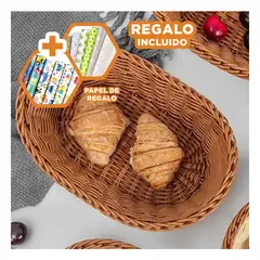 GENERICO - Pack6 Canastilla Dinamica de 35x25x7cm Y+Papel de Regalo