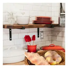 GENERICO - Pack12 Canasta Ovalada Amplia de Alimentos 35x25x7cm