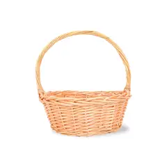 GENERICO - Cesta Circular de Plastico Mimbre Multifuncional 29x29x30cm