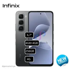 INFINIX - CELULAR HOT 60i - 4GB+4GB 256GB - Sleek Black