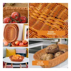 GENERICO - Pack4 Cesta Plastificada Util de 40x30x7cm Y+Regalo Stickers