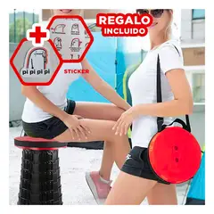 GENERICO - Silla con Respaldo Ergonómico en Rojo Y+Regalo Stickers
