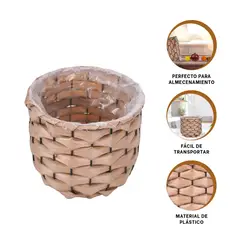 GENERICO - Pack2 Cesta para Escritorio 15x13cm Y+Regalo Stickers