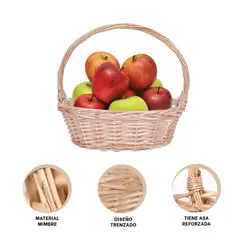 GENERICO - Pack2 Canasta para Almacenar de 28x20x25cm Y+Regalo Stickers